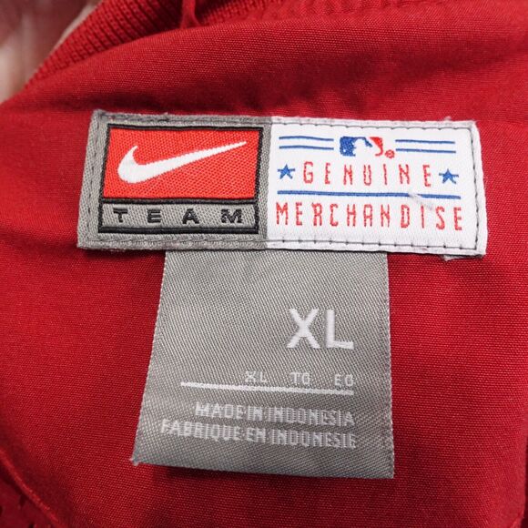 VINTAGE ST LOUIS CARDINALS NIKE TEAM CENTER SWOOSH PULLOVER JACKET SZ XL - Picture 6 of 7